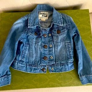 Osh Kosh B’Gosh Classic Blue Denim Toddler Girl Jacket 3T